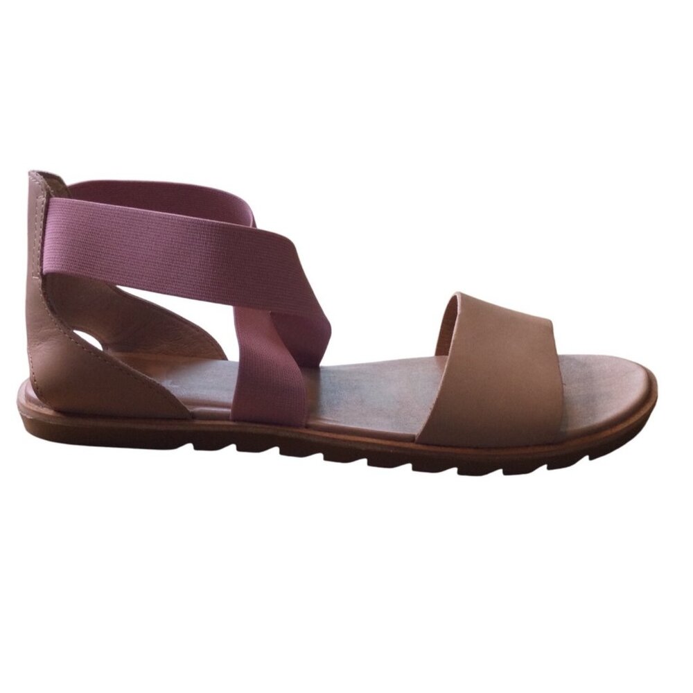 Sorel Womens Ella Gladiator Sandal Elastic Strap Size 8.5 Leather